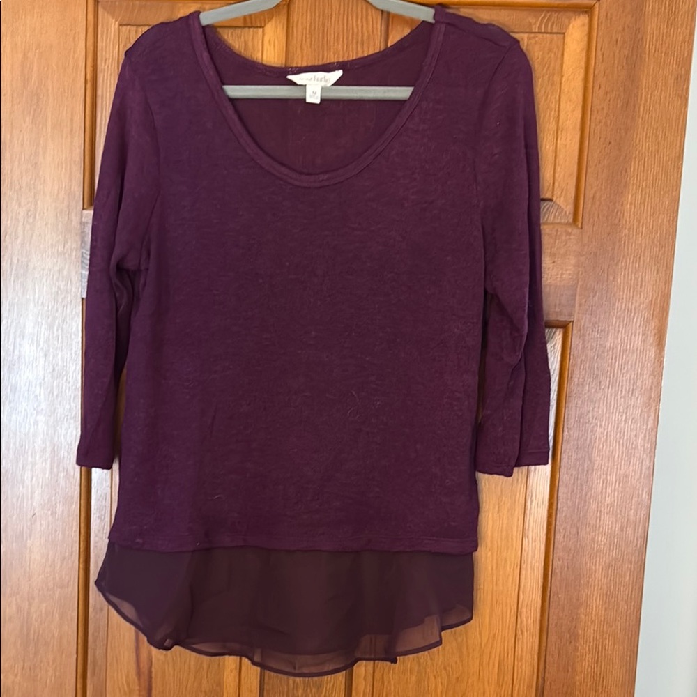 Charming Charlie Purple Blouse Top